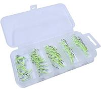 40 Ganchos de árbol Luminosos, Ganchos de árbol de Pesca Kits de Ganchillo de árbol Tres Juegos, con Caja de Almacenamiento, Aparejos de Pesca nocturnos, Agua Salada