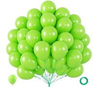 40 globos verde lima de 12 pulgadas, globos de látex verde neón de frutas claras para graduación 2026, safari de la selva, dinosaurio, decoraciones deportivas de fiesta de cumpleaños