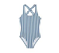 40º Grados - Bañador Niña Tirantes Cruzados | Estampado Varios | Lycra Suave | Color Rayas Marineras | Talla 14 años | Fabricado en España