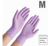 40 guantes desechables de nitrilo , sin látex ni polvo, adiciones ambidiestras para limpieza del hogar, pintura y domésticas, suministros diarios para mujeres, 4 tamaños