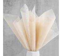 40 hojas de papel floral de tela no tejida de algodón de versión coreana, impermeable, plegable y extraíble, suministros de tienda de flores, papel de embalaje de regalo (color piel claro)