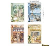 40 Hojas de Pegatinas para Pre-Cortadas, 120 Pegatinas de Mascotas y , Libros de Pegatinas para Diarios , Suministros para Scrapbooking, Pegatinas Transparentes para Adultos