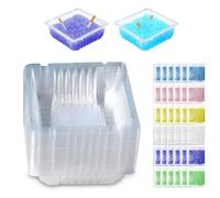 40 juegos Ceniceros desechables con bálsamo absorbente de cenizas, VEINARDYL Ceniceros portátiles sin humo con soporte para cenizas Ceniceros para exteriores con cenicero de arena desodorante