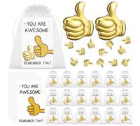 40 juegos de regalos de agradecimiento para empleados, a granel, inspiradores para pulgares arriba, pines de solapa, regalos de reconocimiento de motivación, regalos para voluntarios, compañeros de