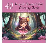 40 Kawaii Magical Girl Coloring Book: 40 cute anime inspired illustrations for teens and adults - whimsical fantasy designs for stress relief and creativity