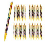 40 lápices mecánicos BIC Matic #2 con borrador, HB, mina de 0,9 mm, barril amarillo (empaquetado OEM, embalaje no minorista)