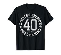 40 Limited Edition One of a Kind 40th Birthday 40-Year-Old Camiseta