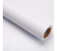 40 m x 10 m lámina adhesiva para muebles, lámina autoadhesiva blanco mate papel pintado para muebles, pegatinas para muebles de cocina, resistente al agua, PVC DIY decorativo
