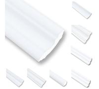 40 metros de molduras de techo de poliestireno XPS, molduras de estuco, listas de terminación para techo, blancas, 30x30 mm, perfiles decorativos, molduras de poliestireno, molduras de techo, molduras