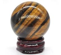40 MM de piedras preciosas de cristal esférico decoración del hogar bola de piedras preciosas naturales mineral pulido masaje de piedras preciosas-ojo de tigre