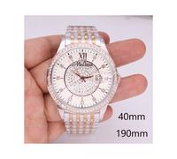 (40 mm Oro Rosa) ¡¡¡OFERTA!!! Reloj Melissa Crystal para hombre y mujer, reloj de lujo con diamantes