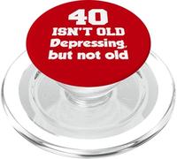 40 No es viejo deprimente, pero no viejo cumpleaños 40 PopSockets PopGrip para MagSafe