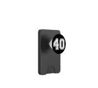 40 Number Forty Team Sports Diseño gráfico a juego Varsity PopSockets PopWallet para MagSafe