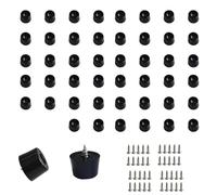 40 patas de goma, tablas de cortar, almohadillas de goma, patas de goma, base antivibración, pies de goma, atornillables para muebles para proteger muebles de la humedad y los arañazos del suelo (22 x