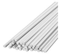 40 Pcs ABS Plastic Rod Round Solid White Bar Length 500Mm Diameter 0.5-2Mm Suitable for DIY Model Material, 1mm(Diameter 1mm)