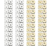 40 PCS Botones De Presión Magnéticos, Cierre De Botón Magnético, Botón Magnético Bricolaje, Cierre Broches Bolsa Metal, Coser Prendas Metal Botones, Para Bolsos, Costura, Manualidades, Ropa, 14mm