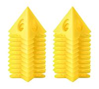 40 pcs Soportes de Pirámides de Pintor Elevadores de Puertas Lona Lienzo de Cono Amarillo y Elevadores de Puerta Manualidades de Plástico Pintura Proyecto Puerta Gabinete