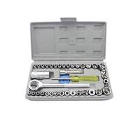 40 Pieces of Auto Repair Tools, Car-Mounted Tools, Repair Tools, Emergency Socket Combination Wrenc