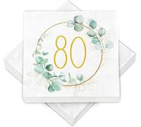 40 Piezas 2-Capas Servilletas Feliz Cumpleaños Eucalipto,Servilleta de Cumpleaños Pino Verde Confeti,16.5×16.5cm Servilleta Eucalipto Verde,Servilletas Pino,Papel 80 Como Decoración Mesa,para Fiestas