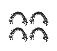 40 Piezas 4 Pines PWM Extensión de Ventilador Cable de Alimentación Conector Caso Macho A Hembra Cables Extensibles Compatibles con Ventilador de 4