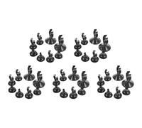 40 Piezas Abrazadera de Ventosa para Manguera de Acuario ABS Negra Clip | Fijación Giratoria, Soporte Extraíble Cierre, Uso Interior o Exterior en Tanque, para Cable y Línea