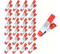 40 Piezas Abrazaderas de Resorte de Metal, Pinzas para Hacer Modelos, Pinzas para Ropa, Abrazaderas para Sujetar Ropa, Clips para Acampar, Carpintería, Herramienta de Modelado - 2 Pulgadas