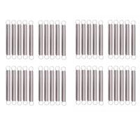 40 Piezas Acero Inoxidable 304 Resortes De Extensión Con Gancho Muelle 50mm, Diámetro Del Cable 0,5mm, Diámetro Exterior 6,0mm
