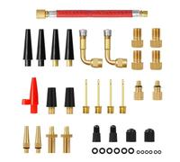 40 Piezas Adaptador De Válvula Francesa Adaptador Válvula Bicicleta Con Caja Adaptador Para Bicicleta Bomba Neumáticos Para Válvulas De Bicicleta, Adaptador Bomba De Aire Con Caja De Clasificación