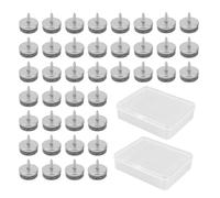 40 Piezas Almohadillas De Fieltro para Muebles con 2 Cajas De Almacenamiento, Protectores De Piso para Patas De Sillas, Protectores para Pies De Mesas Y Sillas, Protectores De Piso Antirrayas