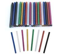 40 Piezas Barras Silicona Caliente Multicolor, 7 mm Barras de Pegamento Caliente, Barra Pegamento Termofusible, 8 Colores Palos de Pegamento Caliente, para Bricolaje, Sellado y Fijación (7 x 100 mm)