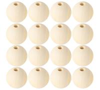 40 Piezas Bolas Madera Manualidades,Cuentas de Madera para Manualidades,para Artesanales,Pulseras,DIY (40,20mm)