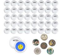 40 Piezas Chapas Personalizadas Botón de Pin6cm/2.36pulgada Redondo de la Solapa de acrílico de la Insignia Redondo Pin Personalizado de Solapa de Acrílico para Las Insignias de DIY y Tarjetas