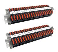 40 Piezas Conectores Cables Electricos Rapidos Kit, PCT-211 0,08-4 mm² Clemas Electricas, Terminal de Montaje en Carril Din, Bornas de Conexion Electrica para Conexión y Conversión de Circuitos