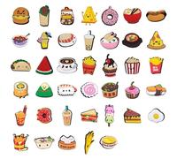 40 Piezas De Accesorios Para Zapatos Con Forma De Comida, Dibujos Animados y Diseños Lindos - DIY