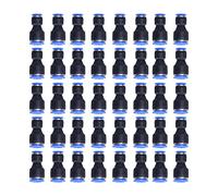 40 piezas de conector reductor neumático, accesorios rectos de reducción para tubo de aire de PU, de 12 mm a 8 mm, conexión rápida con hebilla de acero inoxidable, para uso