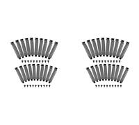 40 Piezas de Cubierta de Ranura PCI Placa Ciega de Filtro de Polvo de Acero Duro, Cubiertas de Ranura Ventiladas para Carcasas de Computadora con 40