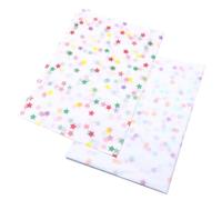 40 piezas de papel de seda de estrellas de colores, origami impreso, seda de estrellas, regalo, flores, boda