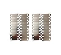 40 Piezas de Postes de Conector de Barras Colectoras LTO, Correas, Clips, Orificio Central de 65 mm, Orificio Ovalado para Celda de Titanato de Litio