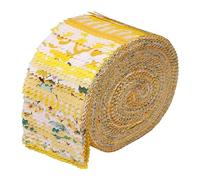 40 piezas de tiras tela Jelly Roll for acolchar, juego algodón estampada precortada 2,56 × 19,75 pulgadas