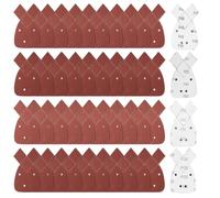 40 Piezas Hojas de Lija Mouse, Papel de Lija Triangular para Black and Decker, 40/60/80/120 Grano Lijas para Lijadora, Lijadora Triangular para Black and Decker Detail Palm Sander