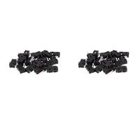 40 Piezas Interruptor de Limite de Plastico de Momentaneo de 3-Pin de AC 125V 250V 5A SPDT de Color Negro + Plata