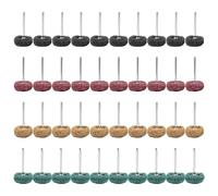 40 Piezas Juego de Ruedas de Pulido de Nailon, Ruedas de Pulido de Almohadilla de Estropajo, Unidades Cepillos Abrasivos de Nylon, Accesorios Multiusos para Pulido de Metales y Más