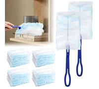 40 Piezas Kit Plumero Atrapapolvo para Swiffer, Recambio antiestático con 2 Asas, Accesorios de Repuesto para el Plumero, Plumero para Limpiar Polvo y Suciedad