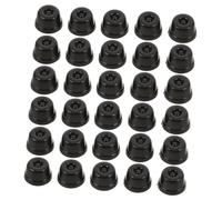 40 Piezas Patas de Repuesto, Soporte Inferior Negro | Plástico, Mejora el Agarre al Suelo y Reduce Abrasión, para Viaje, Escuela y Uso Exterior