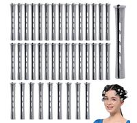 40 Piezas Pequeño Tamaño Rulos, Bigudies Rizar, Heatless Hair Curlers Kit, Curls Rizos Sin, Rodillos Permanentes, Rulo DIY, Rolos Cabello Kits para Mujeres para Natural Hair Long Short Hair Styling