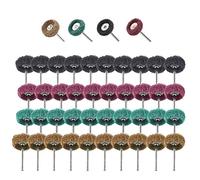 40 Piezas Rueda Abrasiva Pulidora, 25 mm, para herramientas rotativas Dremel, vástago de 3 mm Herramientas Rotativas de Accesorios