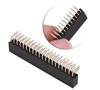 40 Pin Headers Doble Fila,3 Piezas 2.54mm Conector Hembra De Cabecera,Adecuado para, Placa PCB Bien,Se Utilizan En La Computadora y El Tablero