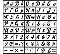 40 plantillas de pintura huecas con letras y números, reutilizables para manualidades, decoración de pared para niños y adultos, grandes para habitaciones de niños, lienzo, plantillas de libros de