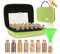 40 ranuras: almacenamiento de semillas y almacenamiento, etiquetas, pegatinas y embudo, organizador de semillas