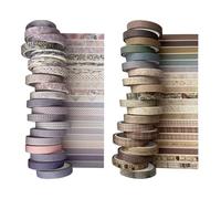 40 Rollos De Cinta De Papel Retro, Cinta De Bricolaje Para Diario De Mano, Cinta Adhesiva Artística, Cinta Fina Creativa, Adecuado Para Álbumes De Recortes Y Diarios De Mano